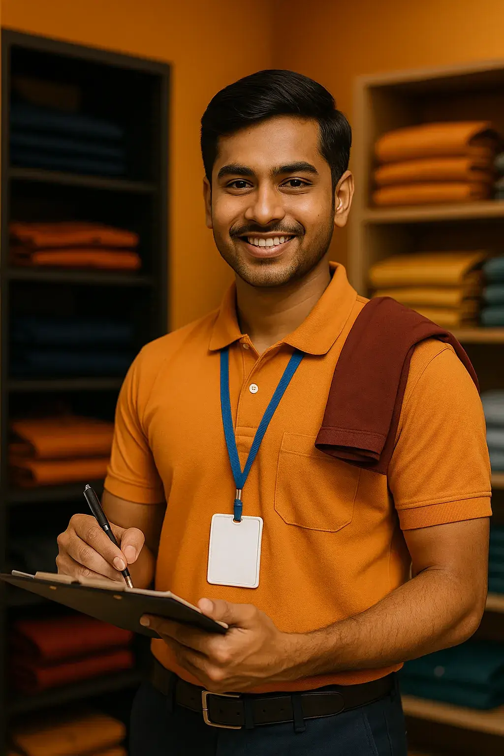 Retail sales executive at store