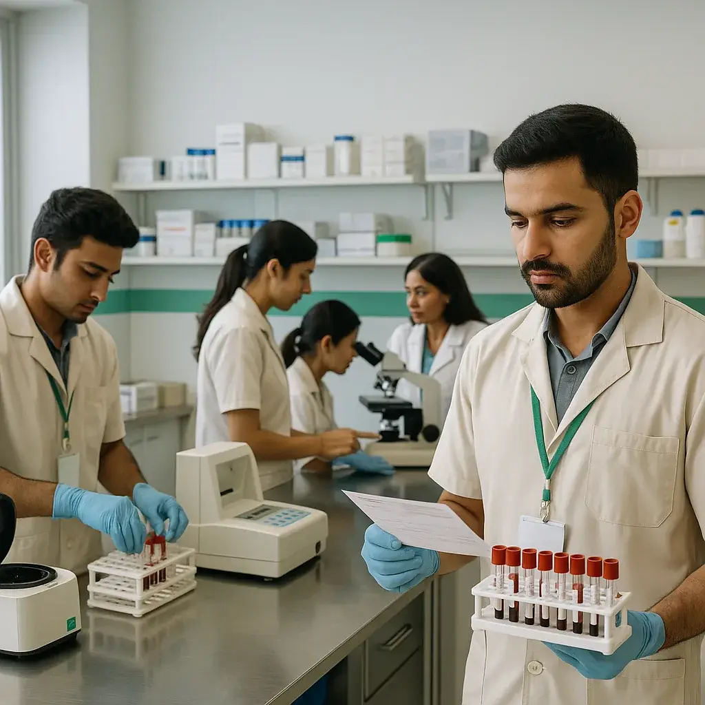 Medical lab technology training in Chennai hospitals and diagnostic labs