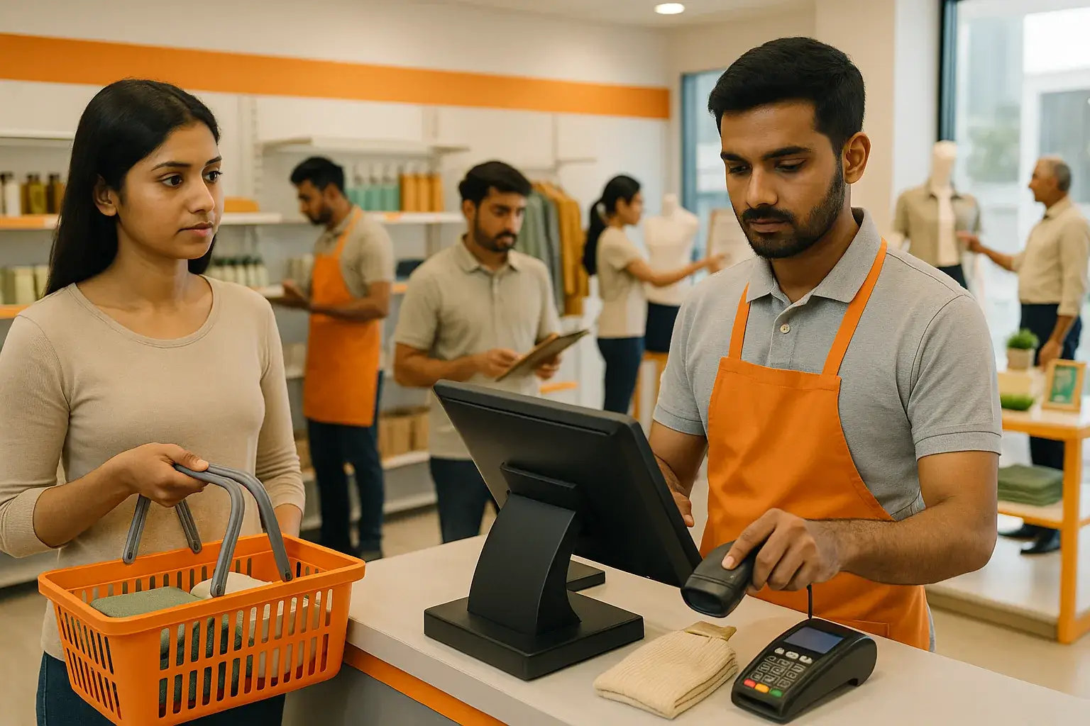 Retail training in Bengaluru with POS billing and customer service practice